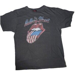 Rolling Stones Tour of America 78 T Shirt Mens L Tongue Logo Band Tee